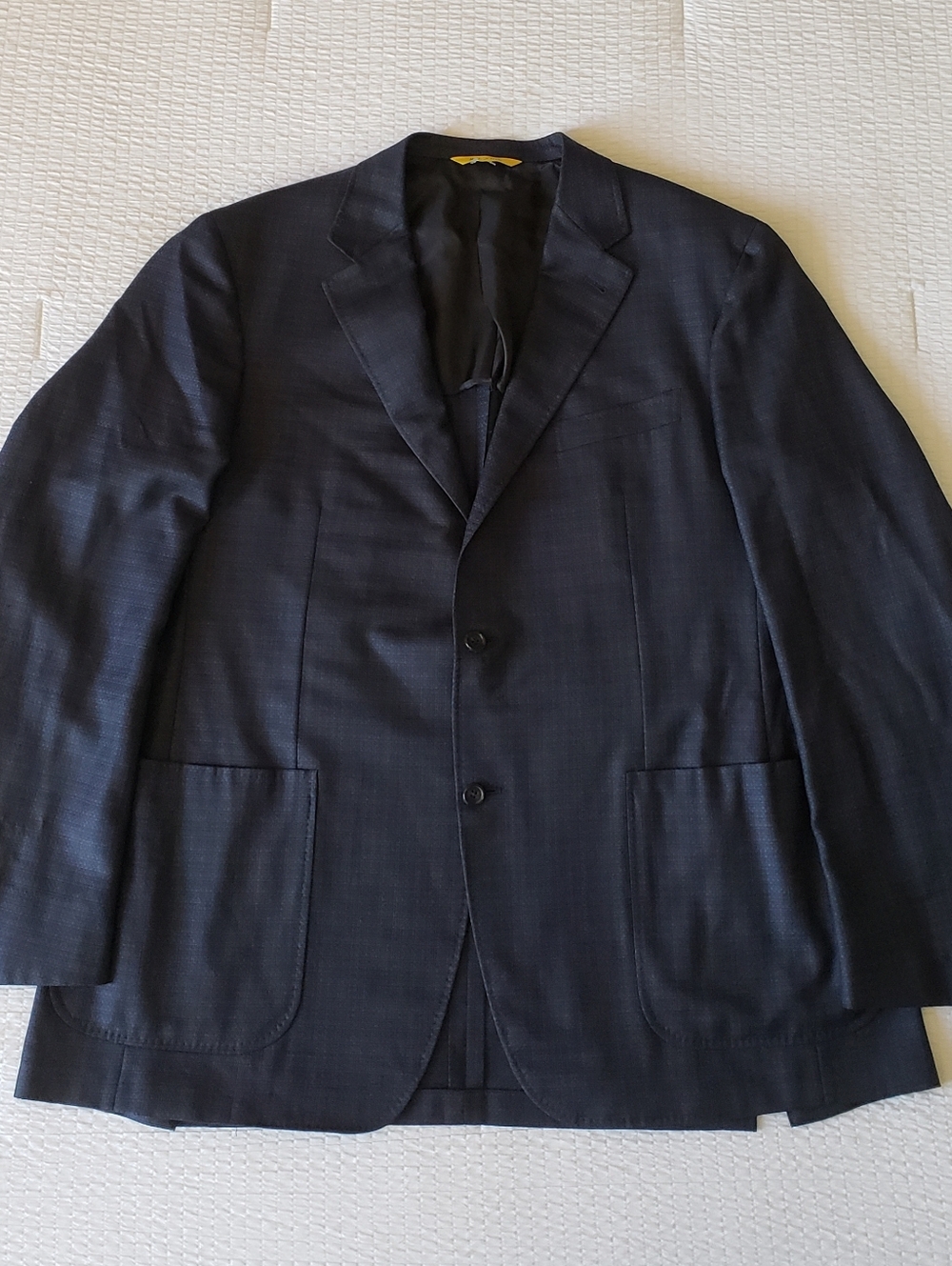 CANALI 1934 Men's 100% Wool Blazer (42L) Navy Blue {Made In Italy}